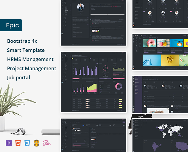 Epic Pro - React + Angular + Laravel + Bootstrap HR Management Admin Template & UI Kit