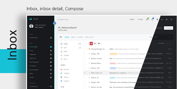 Mooli Pro - Angular, Laravel, & HTML Admin Dashboard Template