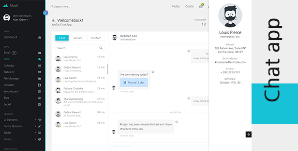 Mooli Pro - Angular, Laravel, & HTML Admin Dashboard Template