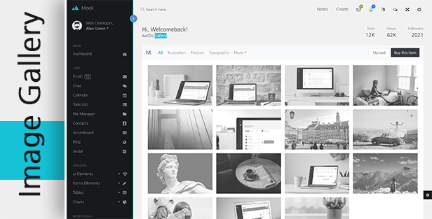 Mooli Pro - Angular, Laravel, & HTML Admin Dashboard Template