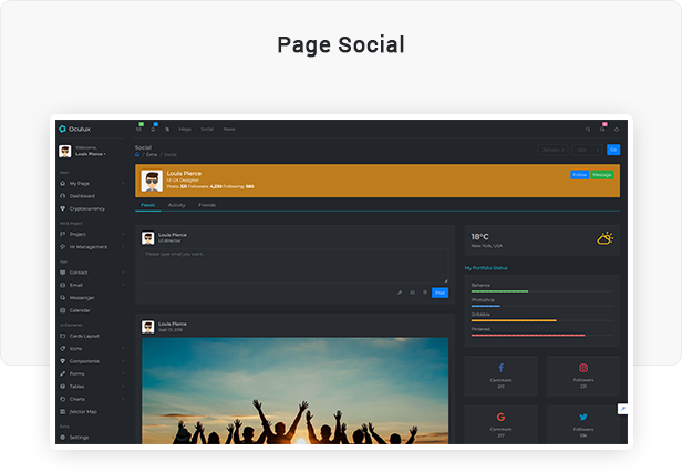 Oculux UI -  Laravel Admin Dashboard Template