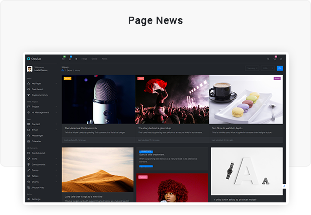 Oculux UI -  Laravel Admin Dashboard Template