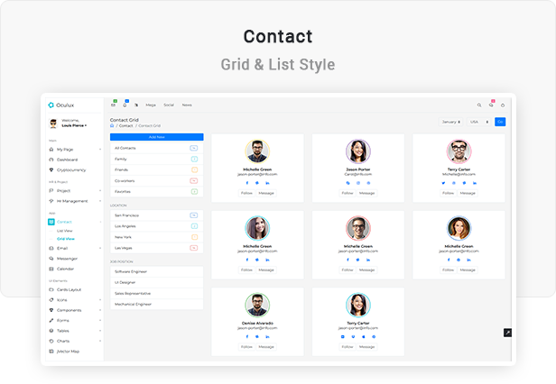 Oculux UI -  Laravel Admin Dashboard Template