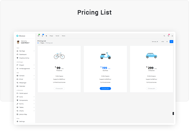 Oculux UI -  Laravel Admin Dashboard Template