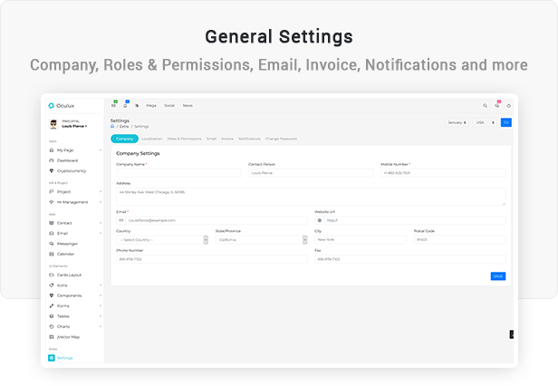 Oculux UI -  Laravel Admin Dashboard Template