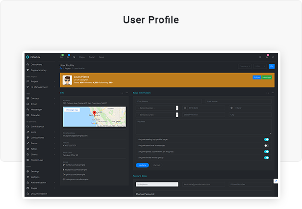 Oculux UI -  Laravel Admin Dashboard Template
